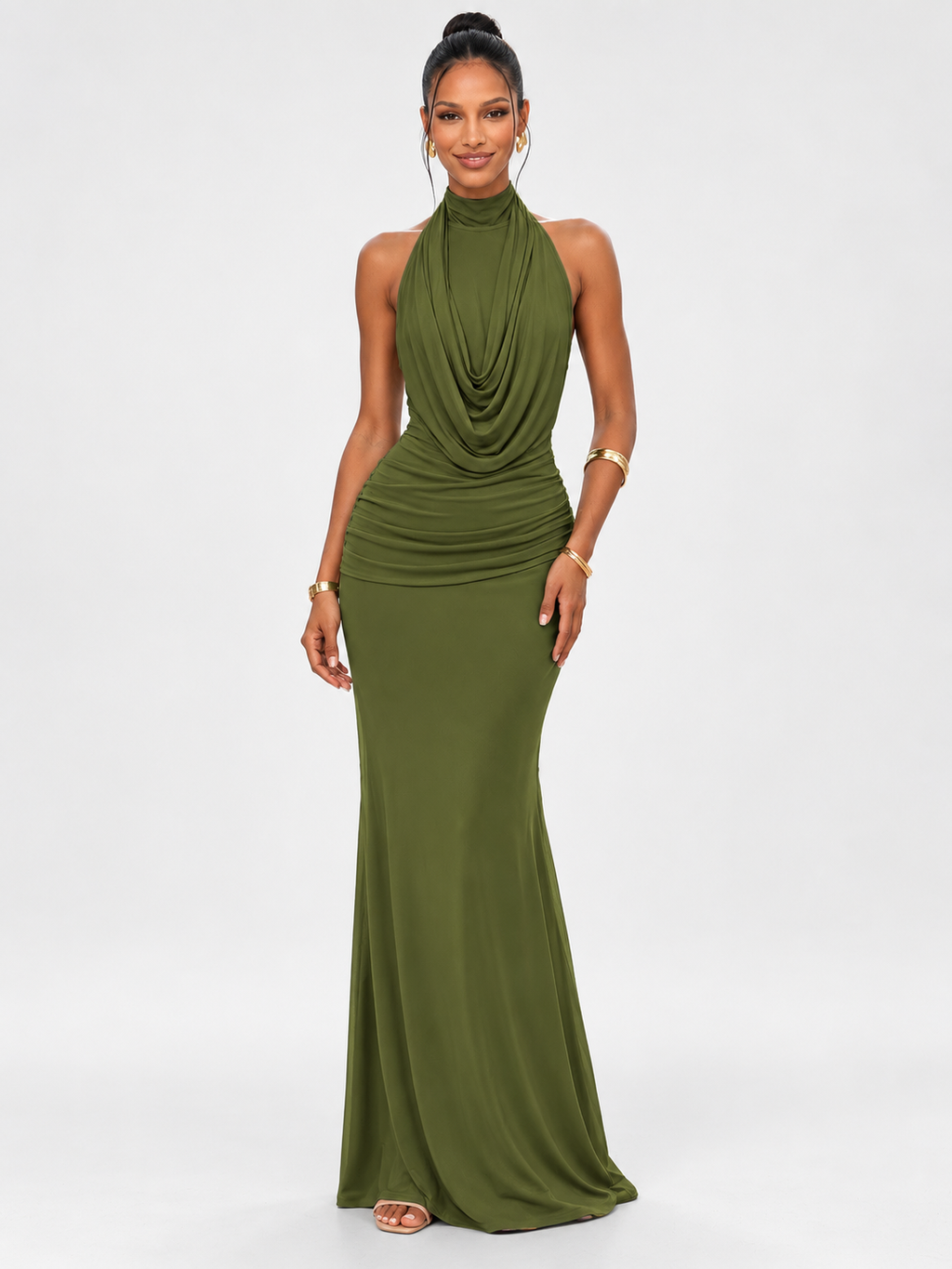 Soraya Draped Maxi Dress