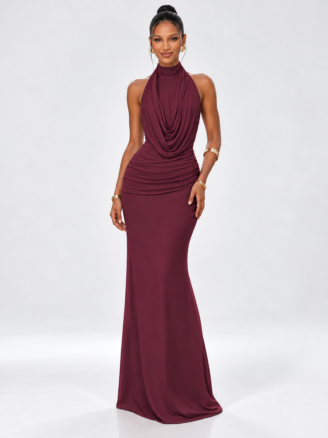 Soraya Draped Maxi Dress