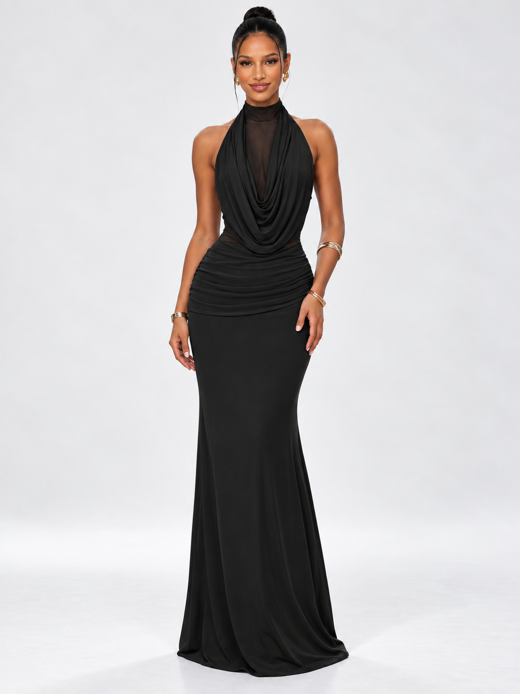 Soraya Draped Maxi Dress