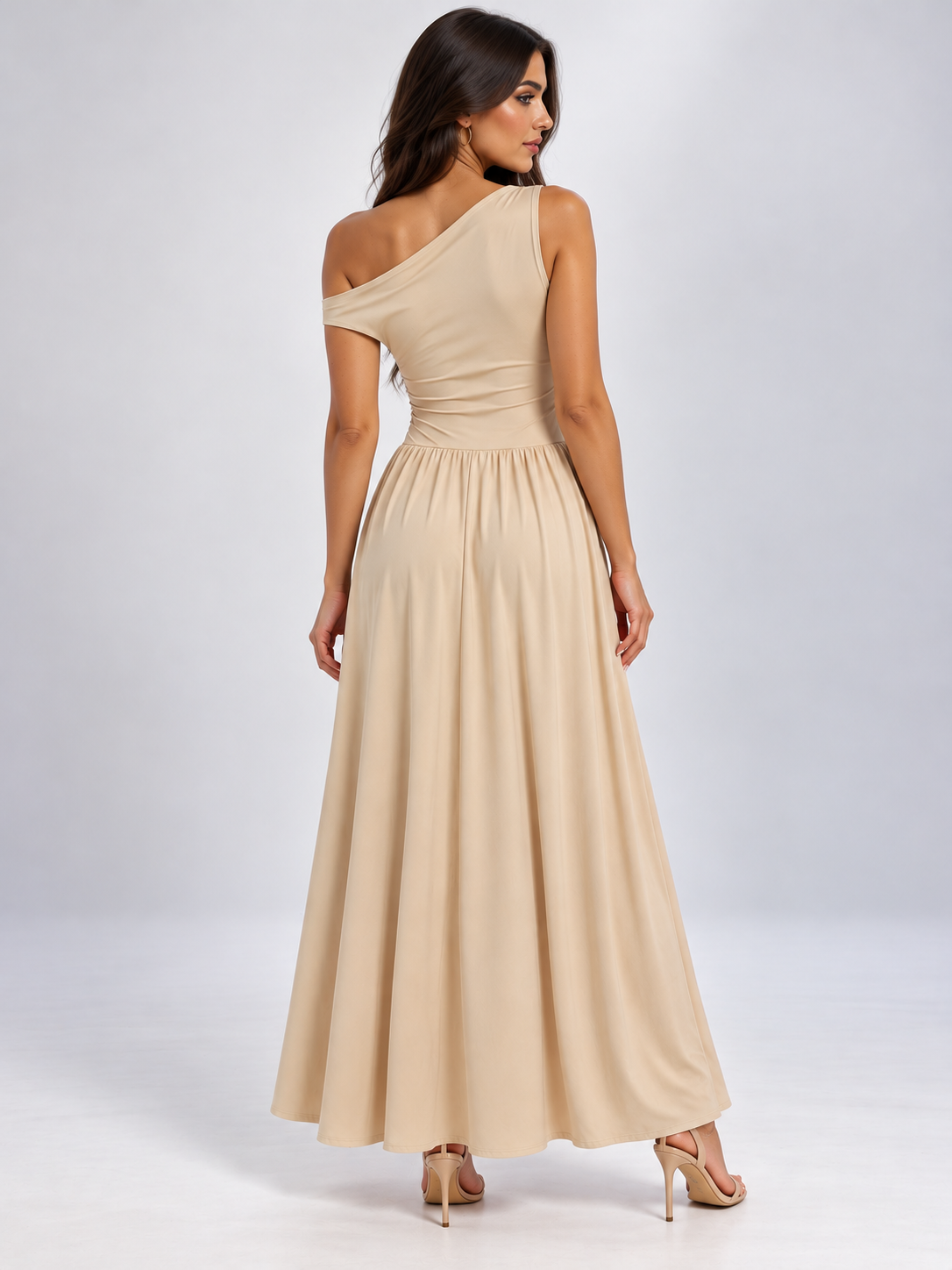 Isabella One-Shoulder Maxi Dress