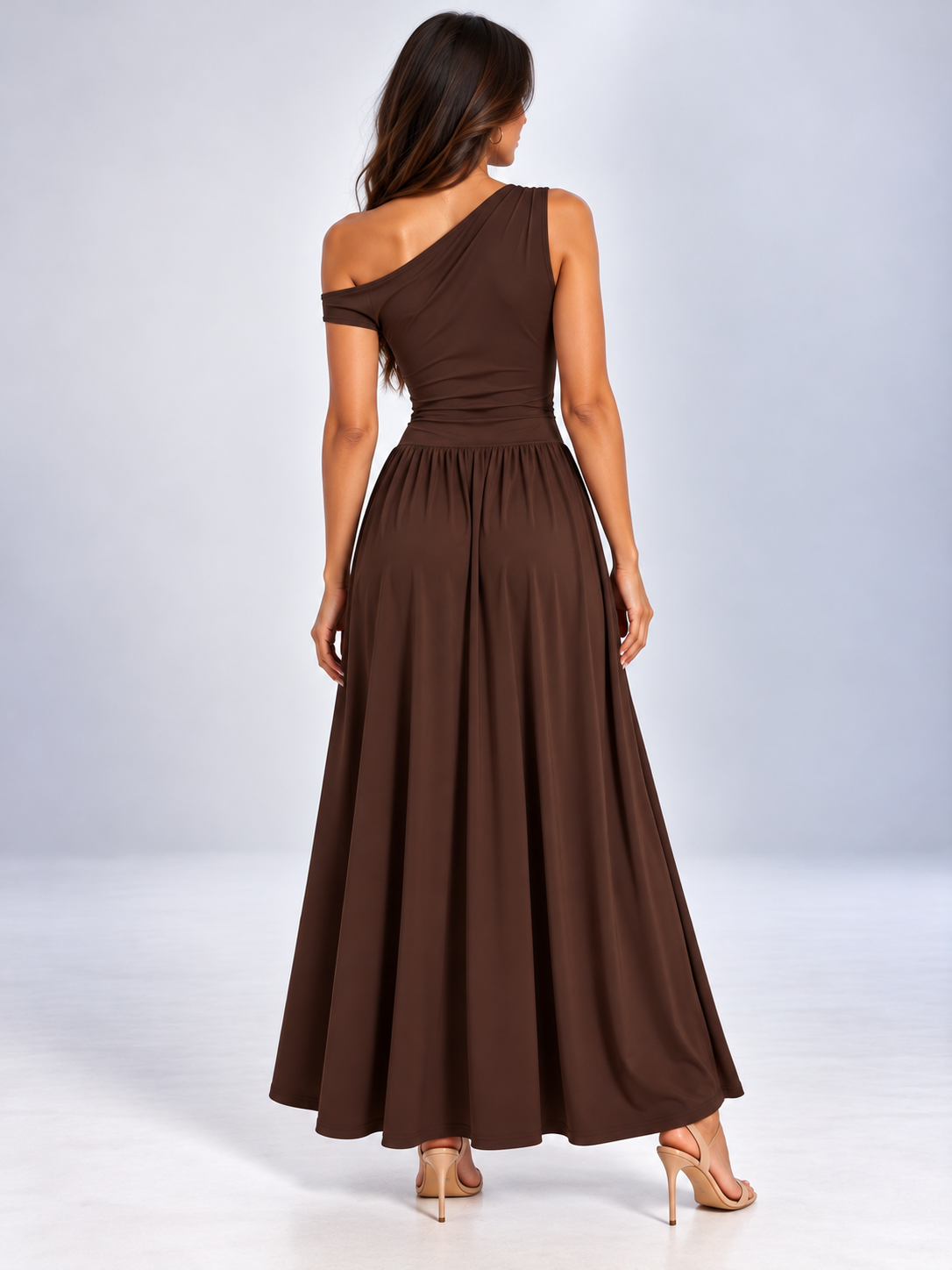 Isabella One-Shoulder Maxi Dress
