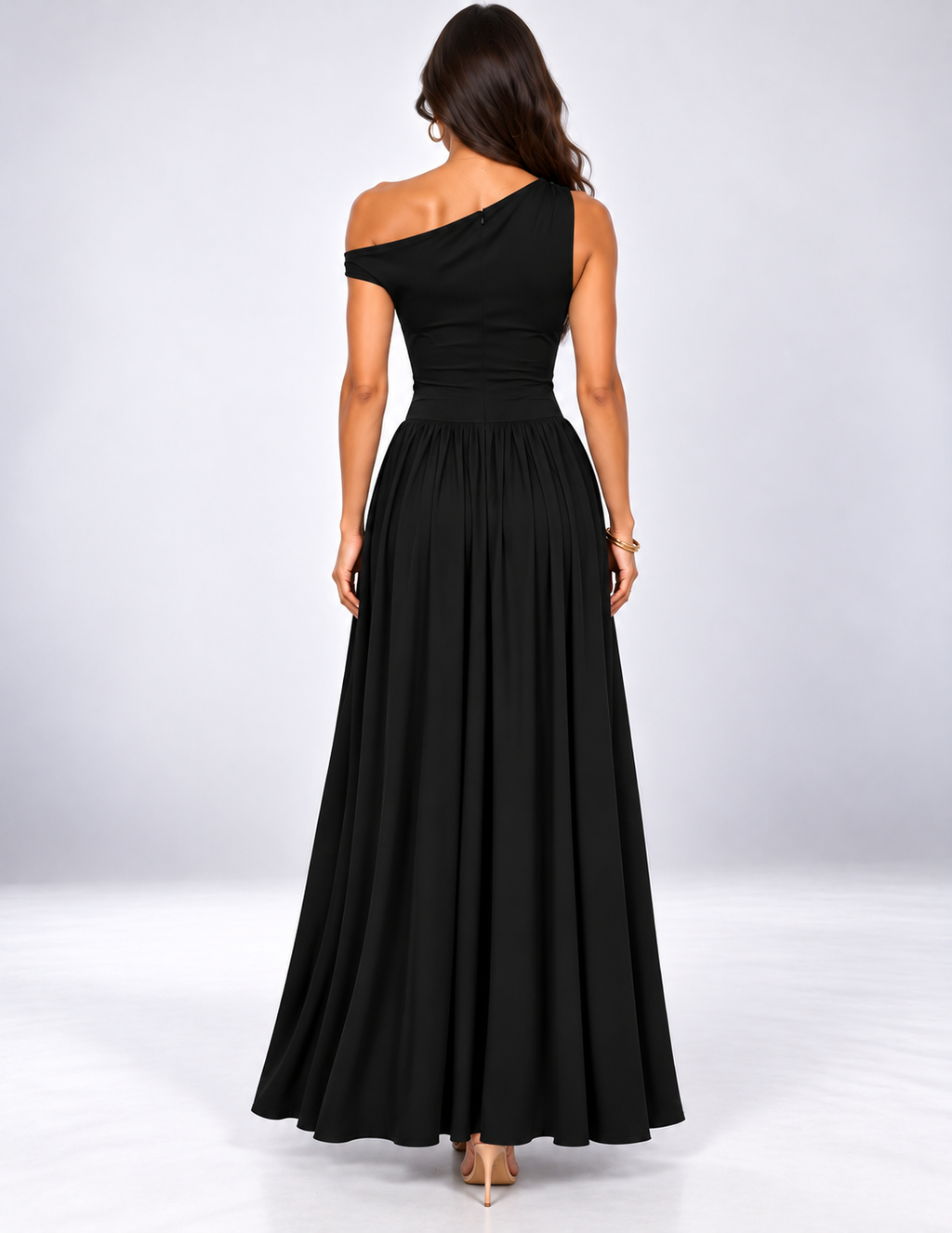 Isabella One-Shoulder Maxi Dress