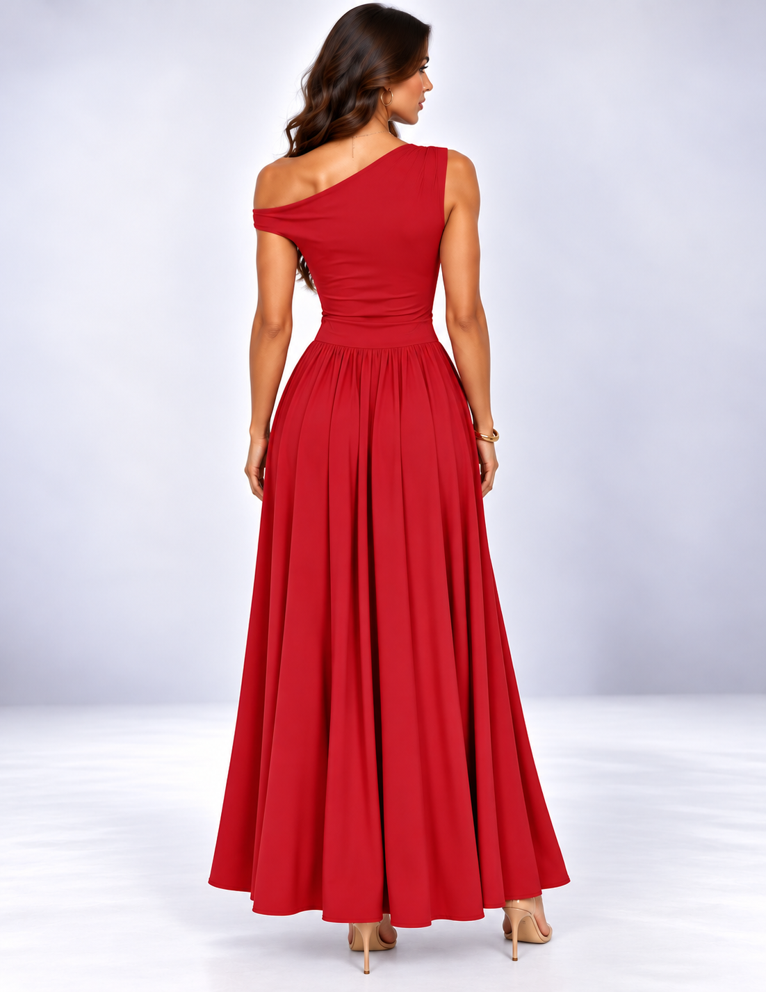 Isabella One-Shoulder Maxi Dress