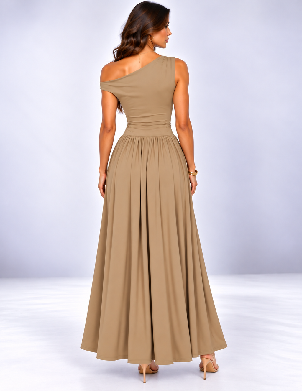 Isabella One-Shoulder Maxi Dress