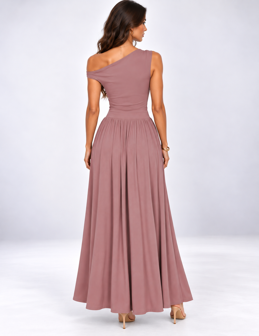 Isabella One-Shoulder Maxi Dress