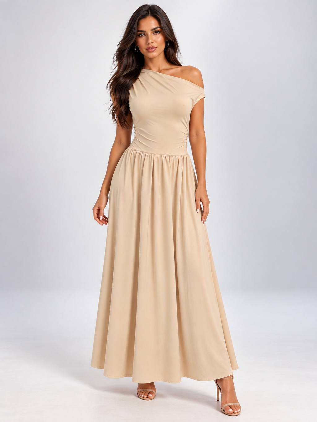 Isabella One-Shoulder Maxi Dress