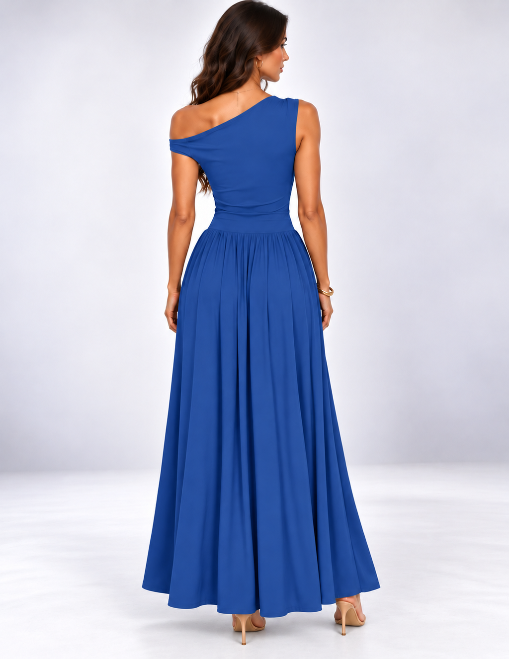Isabella One-Shoulder Maxi Dress