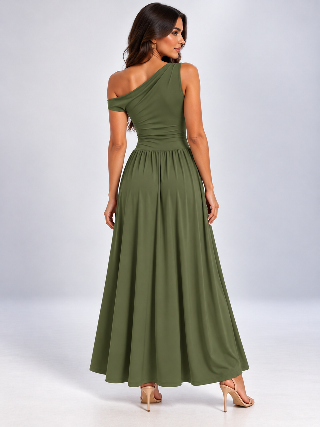 Isabella One-Shoulder Maxi Dress