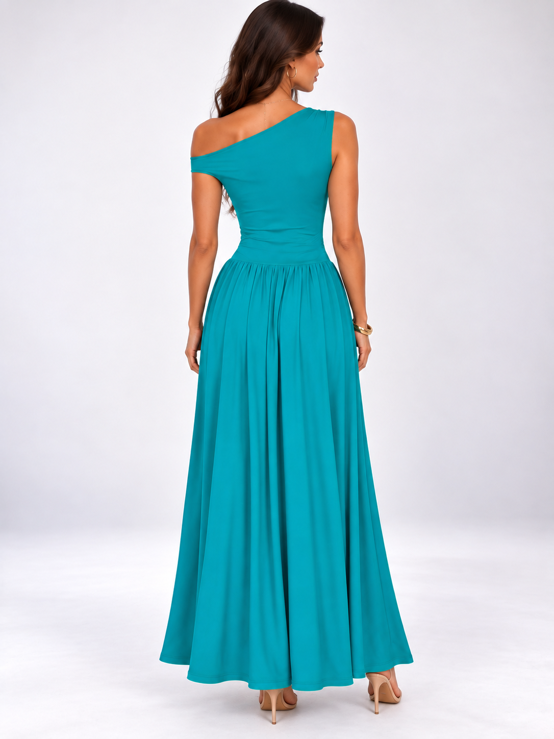 Isabella One-Shoulder Maxi Dress