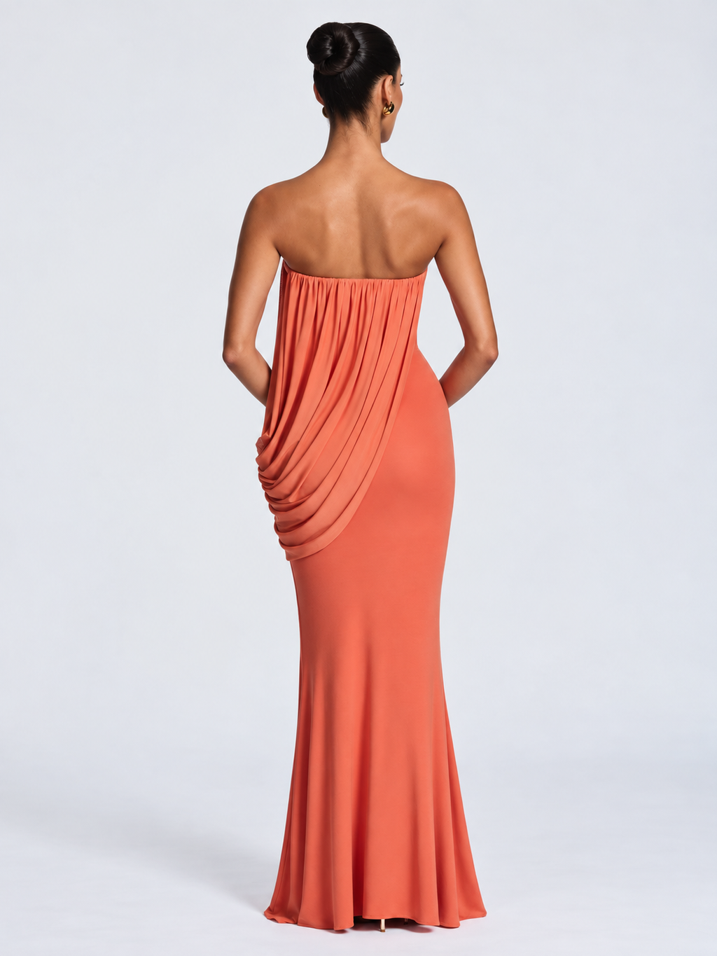 Solévia Draped Maxi Dress