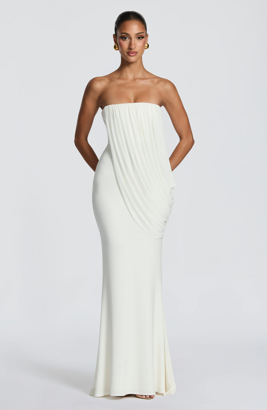 Solévia Draped Maxi Dress