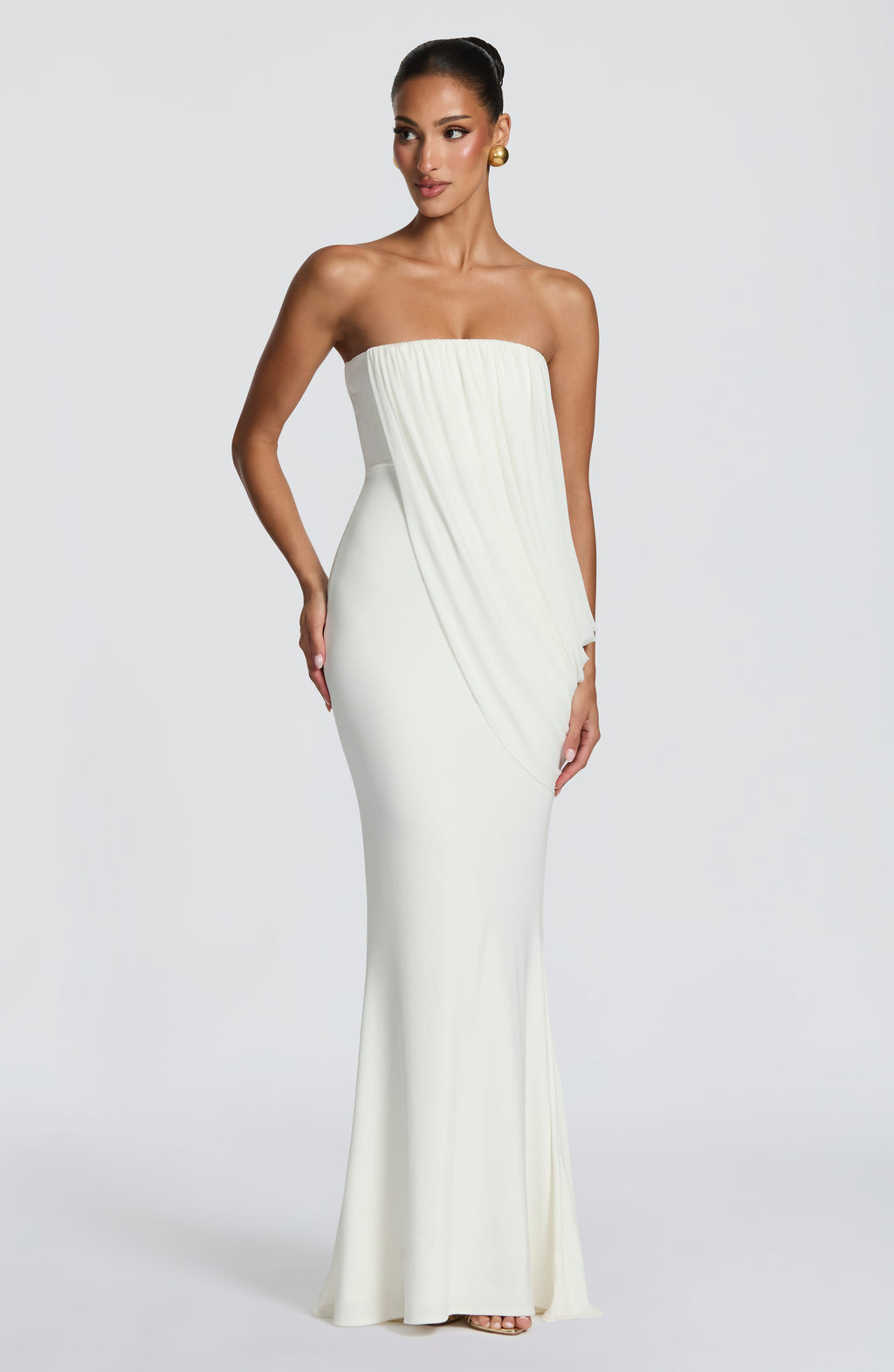 Solévia Draped Maxi Dress