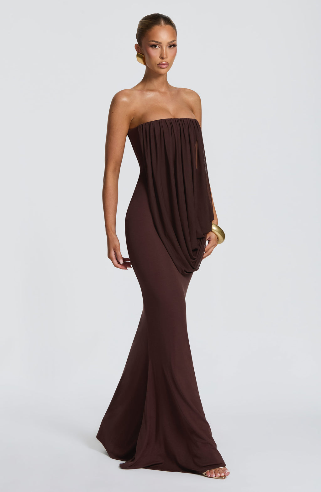 Solévia Draped Maxi Dress