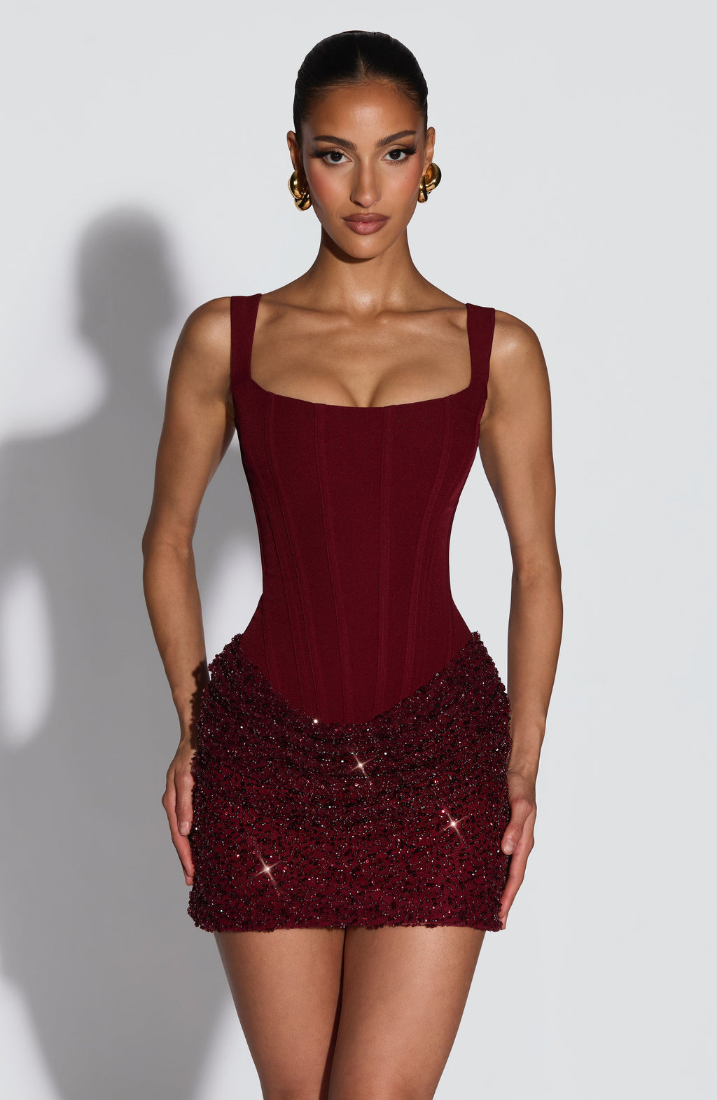 Veloura Crystal Mini Dress